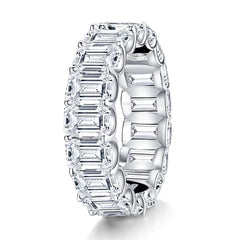 Sterling Silver Ring with High Carbon Diamond Simulant