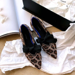 Flat Casual Boat Shoes with Bow Mary Jane Style